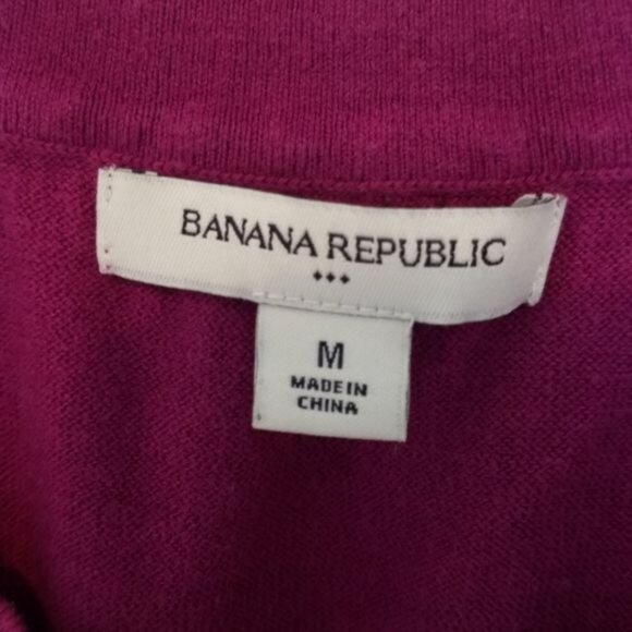 Banana Republic Top Short Sleeve Sweater Purple WOMEN'S  WOMAN'S SIZE Medium - Picture 5 of 8